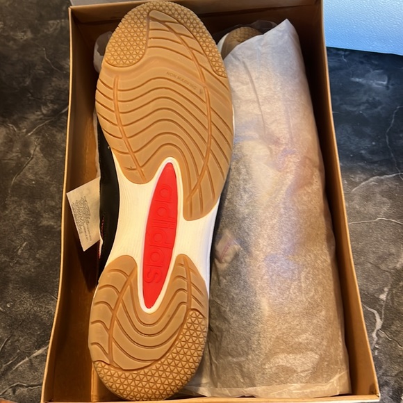 Adidas Iseran Goal Indoor Soccer Shoes Black-White - Picture 8 of 8